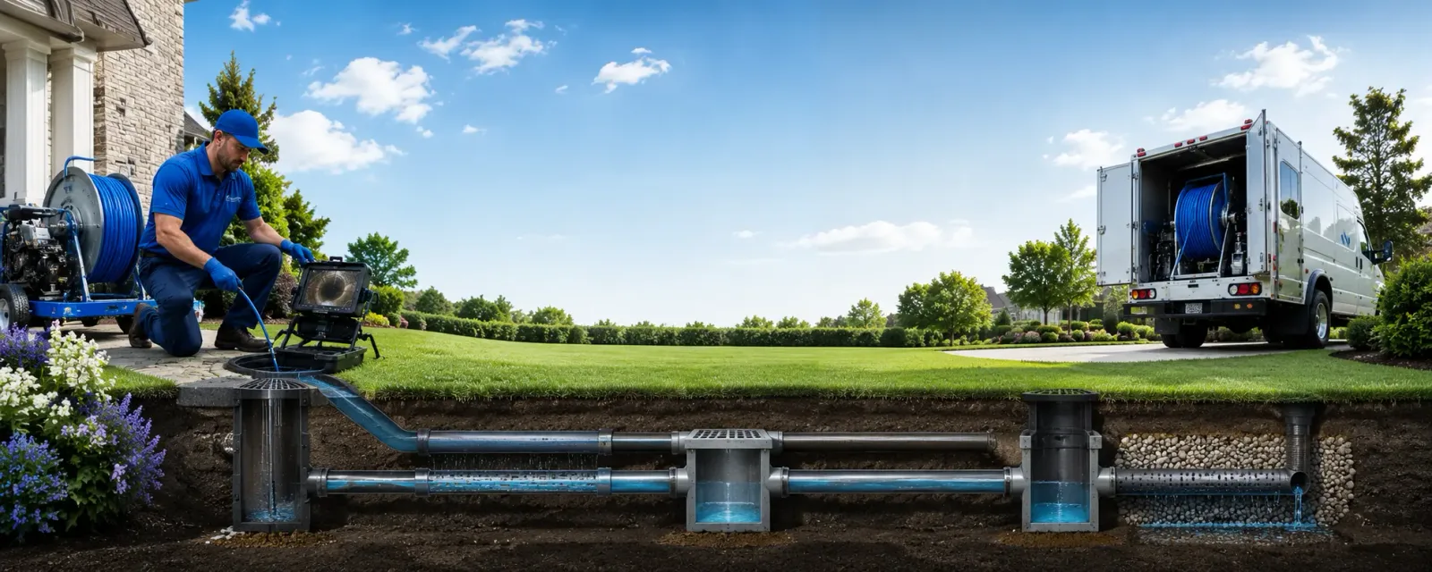 Outdoor drain cleaning information for Midway, PA